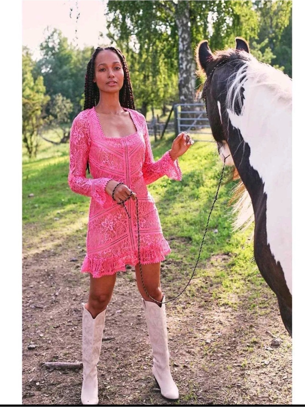 Free People x For Love & Lemons Emerie Mini Dress . Size XS.